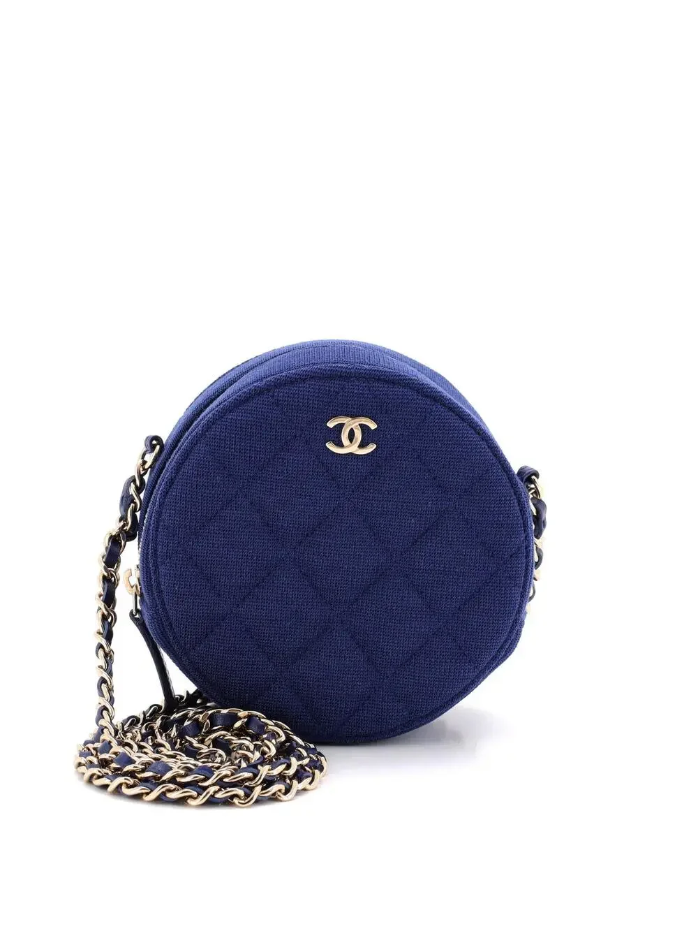 Chanel Round Clutch With Chain Quilted #324461C21B
